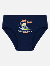 Unisex Kids 100% Cotton Briefs with Breathable Soft Innerwear Comfort for Everyday Essentials - Pack of 6