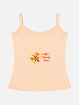 Baby Girls 100% Cotton Camisole Sleeveless Vest for Soft Breathable Everyday Comfort and Easy Layering - Pack of 3