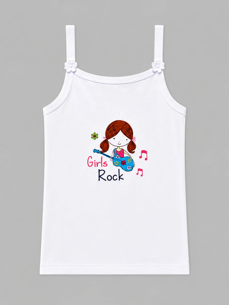 Girls Vest Dori Neck Sleeveless Pack of 4
