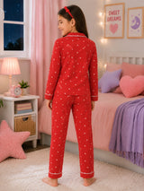 Girls Cotton Night Suit for Comfortable Sleepwear, Lounge Wear and Everyday Nightwear Essentials for Daily Use