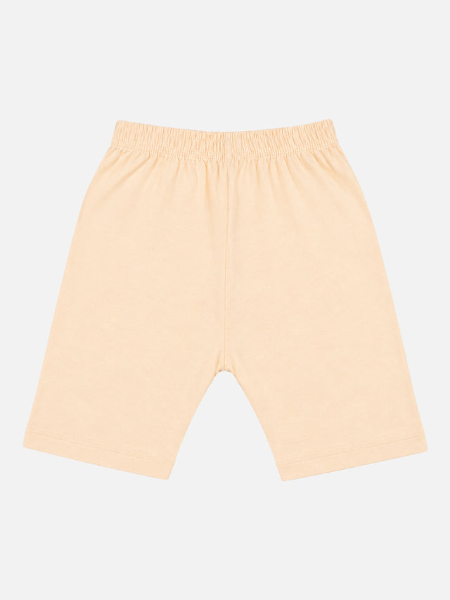 Girls 100% Cotton Shorts with Comfortable Fit for Everyday Essentials, Lounge Wear and Regular Use - Pack of 3