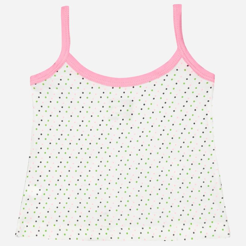 Bodycare Girls Cotton Dori Neck Sleeveless Vest Pack Of 3