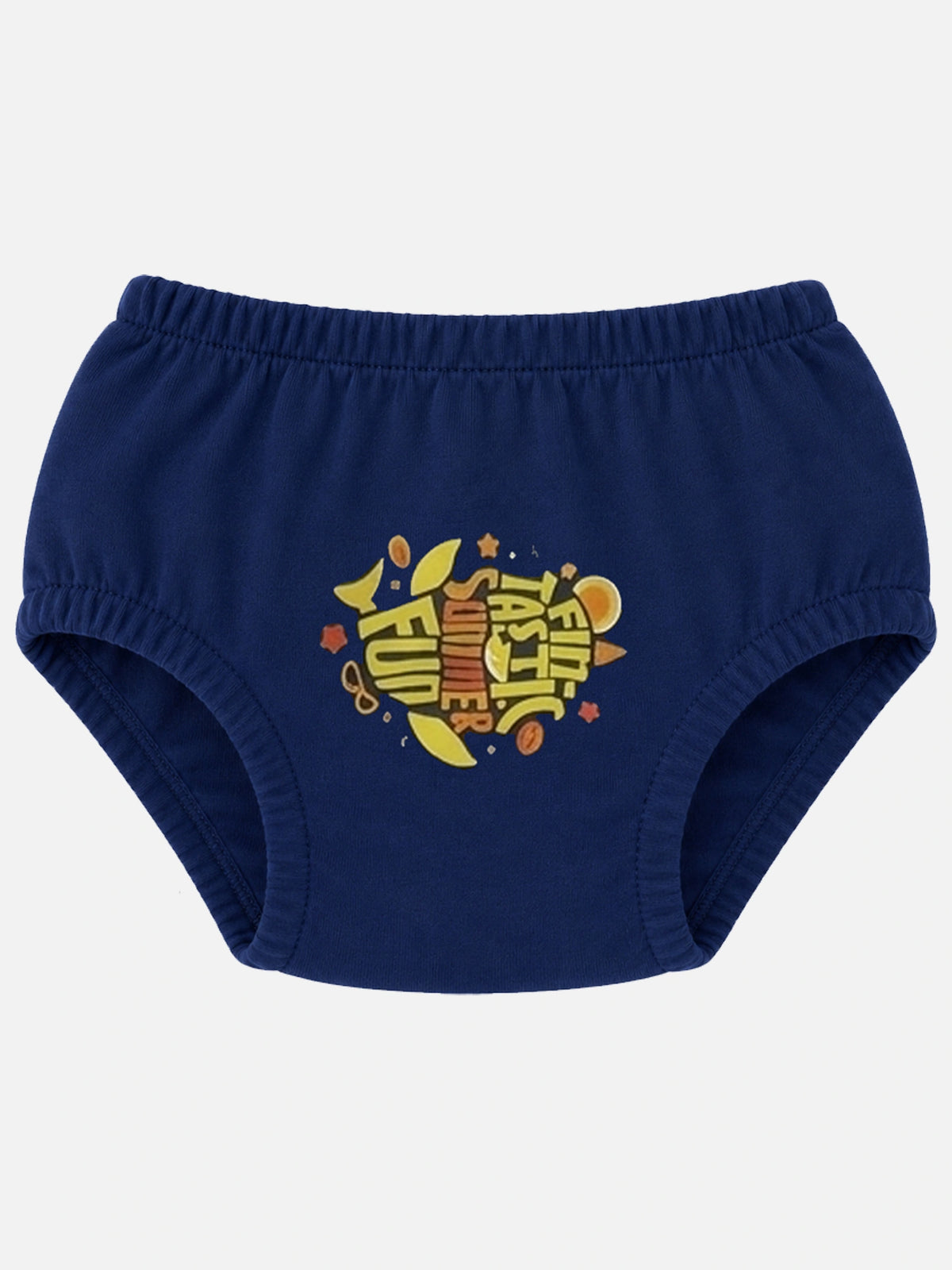 Unisex Baby 100% Cotton Innerwear Brief with Regular Fit for Everyday Comfort and Practical Use - Pack of 3