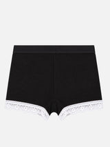 Girls Cotton Spandex Boyshorts with Inner Elastic Waistband and Stretch Comfort for Everyday Innerwear - Pack of 2