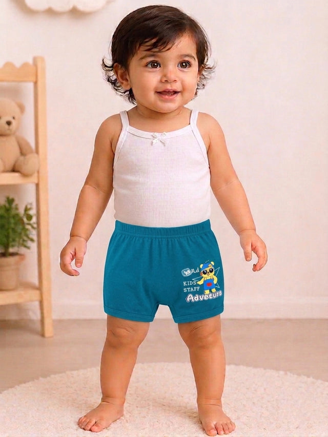 Unisex Cotton Bloomer with Lycra Band for Everyday Innerwear Comfort, Secure Fit and Regular Use - Pack of 3