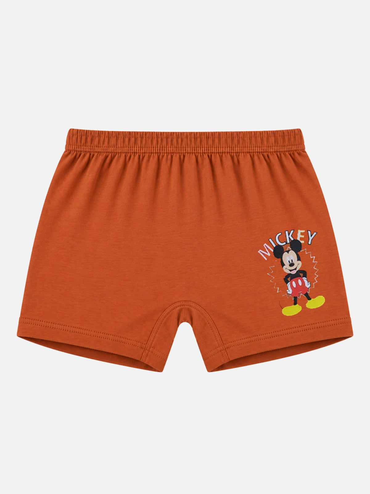 Unisex Mickey & Friends 100% Cotton Baby Trunks with Inner Elastic Support for Everyday Innerwear Comfort - Pack of 3