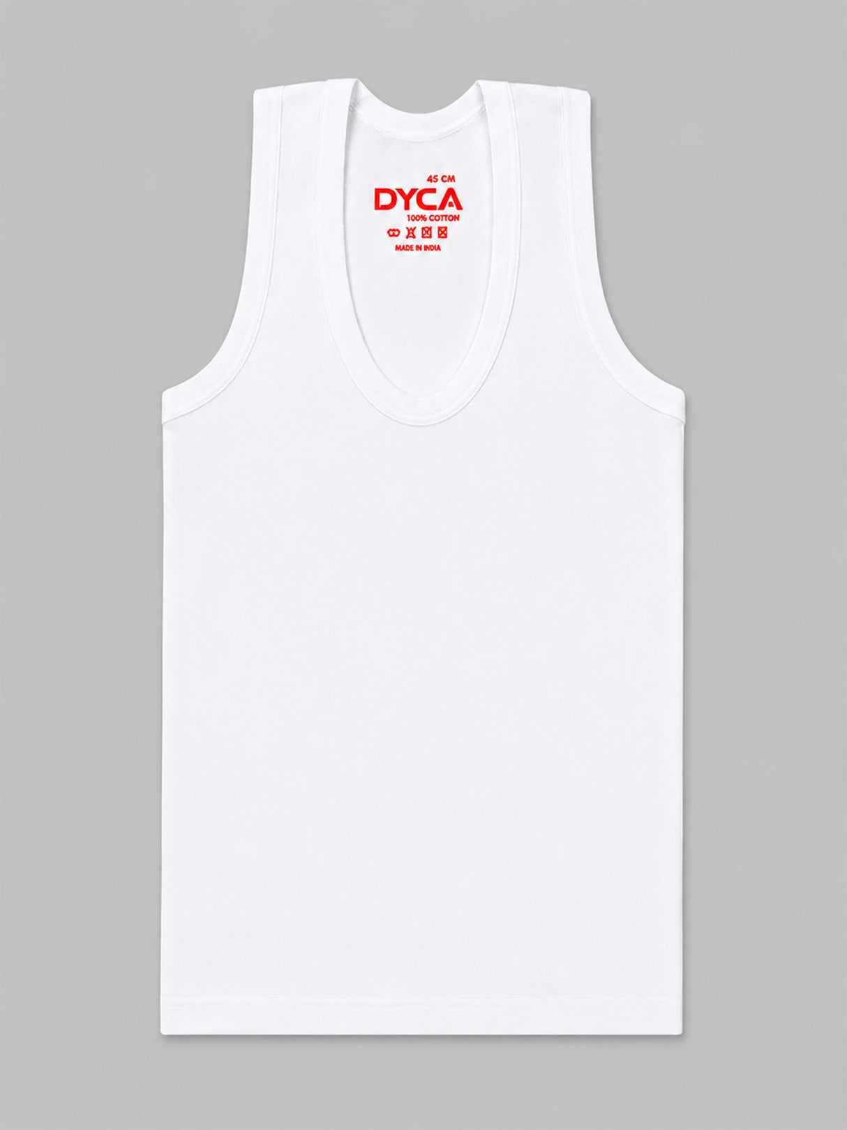 Boys Cotton Vest with Round Neck Sleeveless Design for Comfortable Innerwear Essentials and Regular Use - Pack of 6