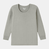 Quilt Antibacterial Unisex Thermal Tops Round Neck Full Sleeves Pack Of 2