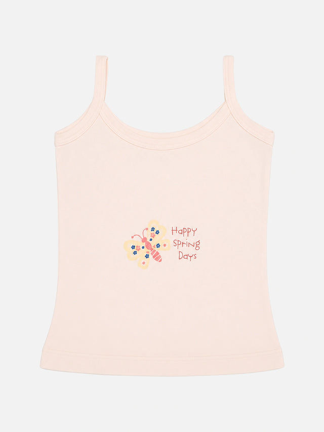Baby Girls Minnie & Friends Innerwear Vest Camisole Sleeveless for Everyday Comfort, Easy Layering and Wardrobe Essentials - Pack of 4