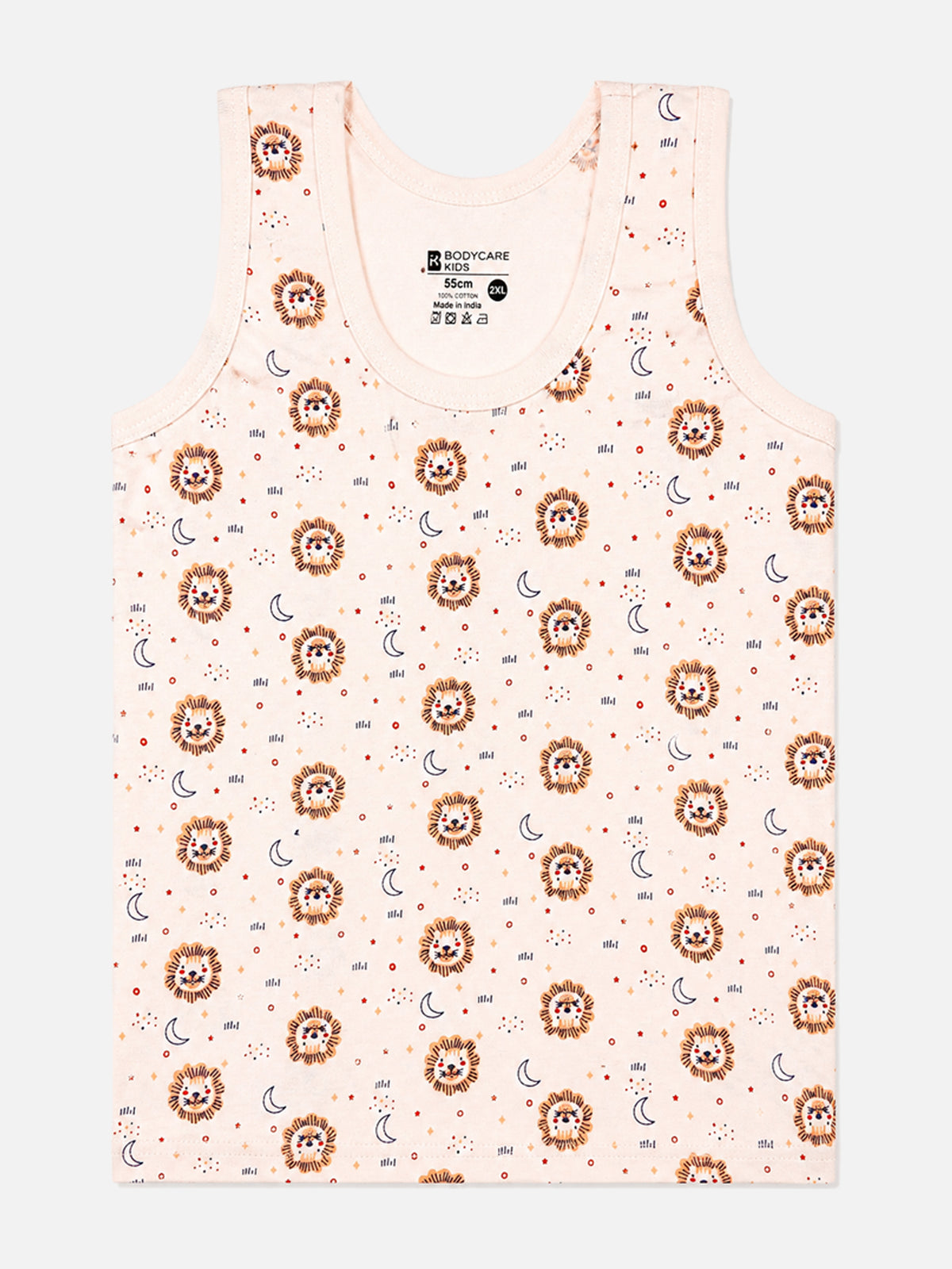 Baby Boys Innerwear Vest Round Neck Sleeveless for Everyday Innerwear Comfort, Easy Layering and Regular Use - Pack of 3