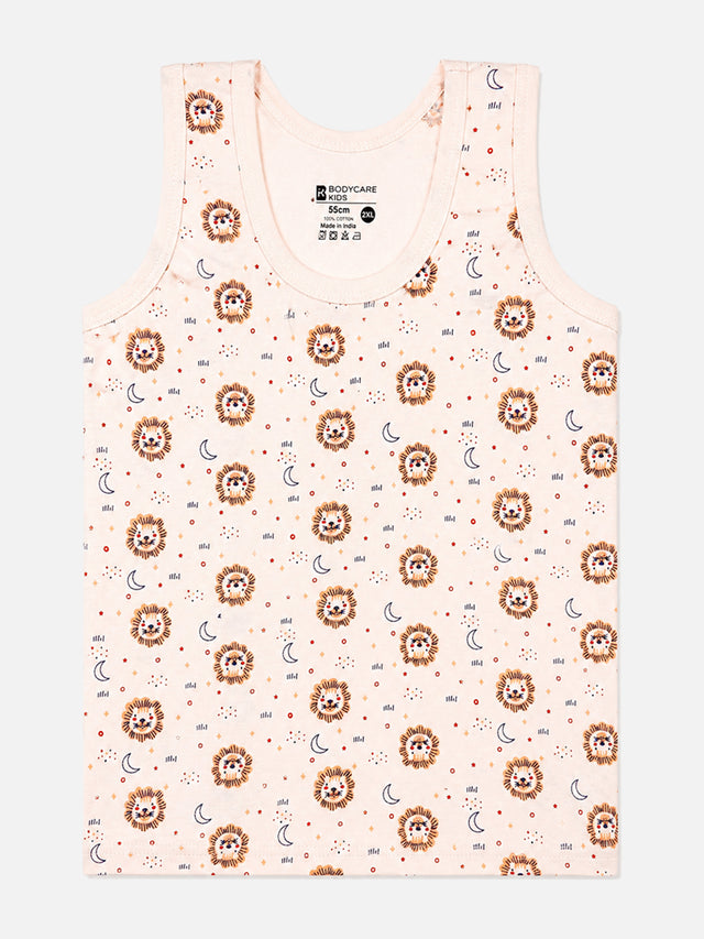 Baby Boys Innerwear Vest Round Neck Sleeveless for Everyday Innerwear Comfort, Easy Layering and Regular Use - Pack of 3