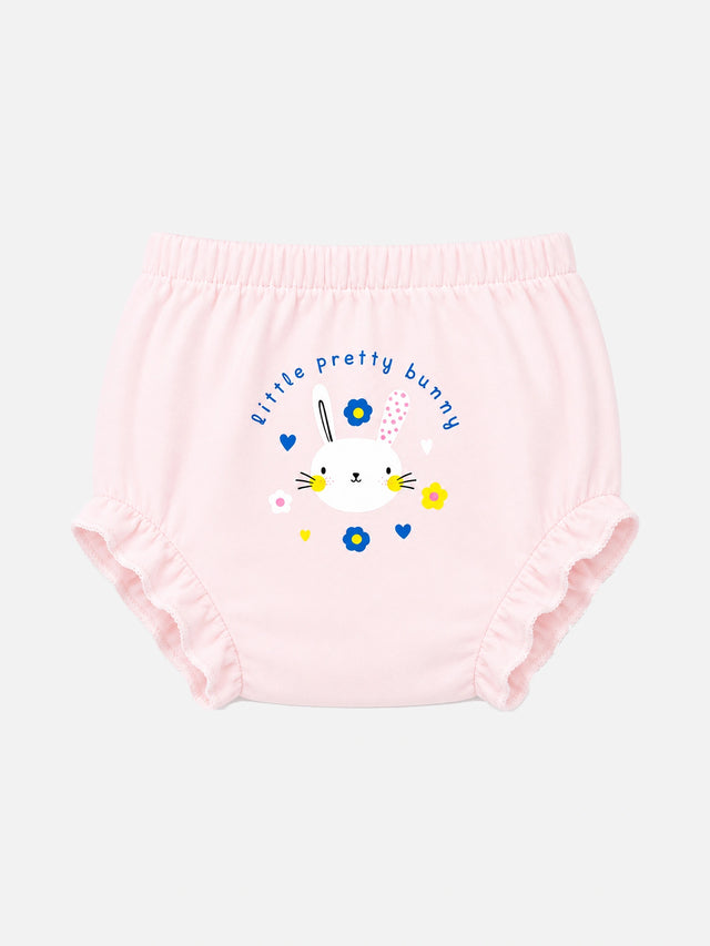 Baby Girls 100% Cotton Panty for Soft Breathable Everyday Innerwear Comfort and Regular Use - Pack of 3