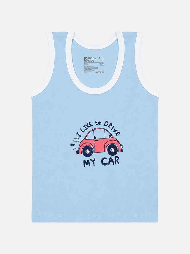 Baby Boys Sleeveless Round Neck Vest Innerwear for Smooth Comfort, Easy Dressing and Everyday Essentials - Pack of 3