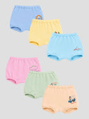 Baby Boys Printed Trunk with Inner Elastic Waistband for Comfortable Regular Innerwear Essentials - Pack of 6