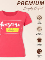 Women Solid T-Shirt Round Neck Half Sleeves with Everyday Casual Styling for Comfort and Wardrobe Essentials