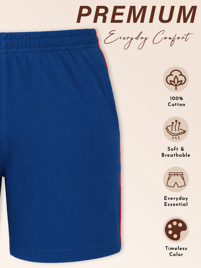 Women 100% Cotton Shorts with Side Pockets, Casual Regular Fit and Comfortable Everyday Styling Essentials
