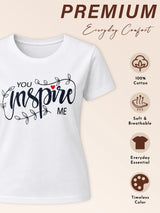 Women T-Shirt Round Neck Half Sleeves with Simple Everyday Styling for Casual Wear and Easy Pairing Comfort