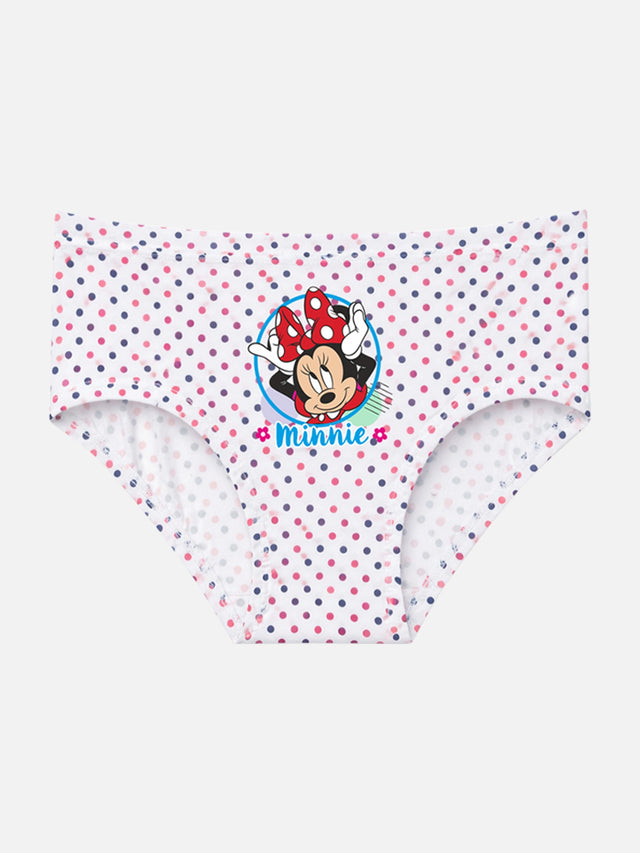 Girls Minnie & Friends 100% Cotton Innerwear Panty Inner Elastic for Everyday Innerwear Comfort, Secure Fit and Regular Use - Pack of 3