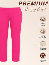 Women Cotton Track Pant with Side Pockets and Regular Fit Jogger Style for Active Casual Wear and Easy Movement