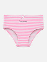 Girls Innerwear Panty Cotton Spandex Full Coverage Brief with Inner Elastic for Everyday Comfort - Pack of 3
