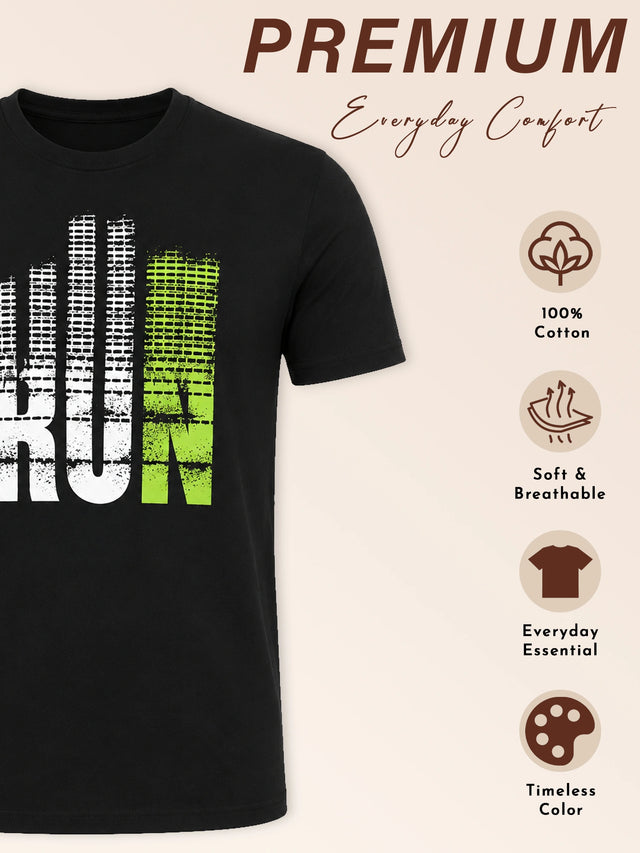 Men T-Shirt Round Neck Half Sleeves with Clean Casual Styling for Everyday Wear and Easy Layering Comfort
