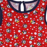 Bodycare Minnie & Friends Girls Cotton Frock Round Neck Half Sleeves