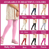 Girls' Non Terry Stretch Tights - Pink Baby - 6