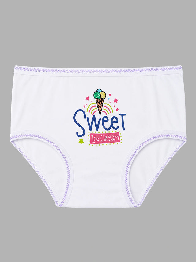 Girls Innerwear Panty with Top Elastic for Everyday Comfort, Easy Fit and Wardrobe Essentials - Pack of 3