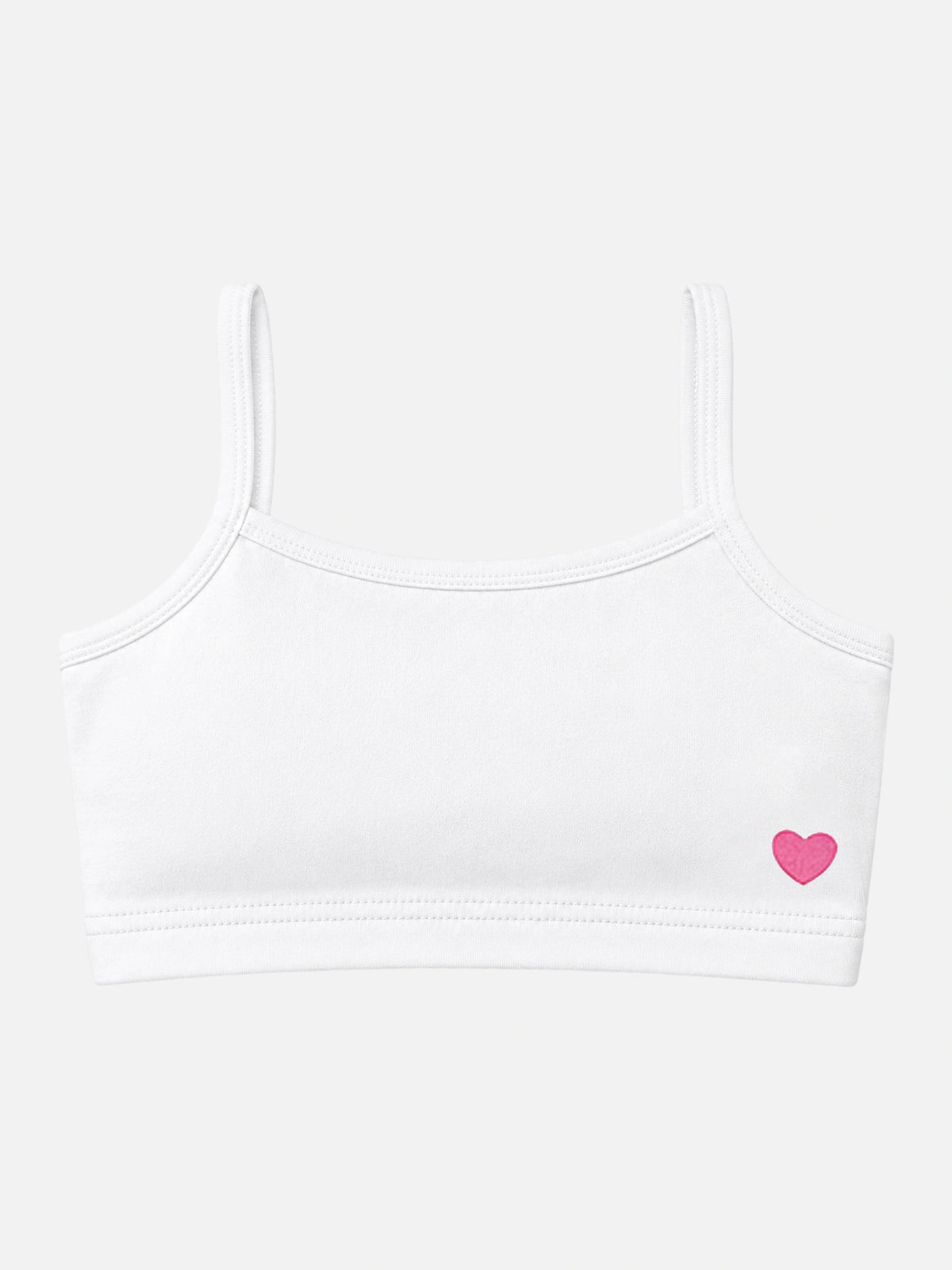Girls Cotton Sleeveless Crop Top with Inner Elastic for Everyday Innerwear Comfort and Supportive Fit