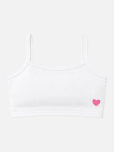 Girls Cotton Sleeveless Crop Top with Inner Elastic for Everyday Innerwear Comfort and Supportive Fit