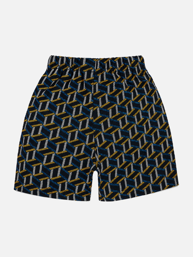 Boys Printed Shorts for Casual Wear, Lounge Comfort, Easy Movement and Regular Wardrobe Use - Pack of 6