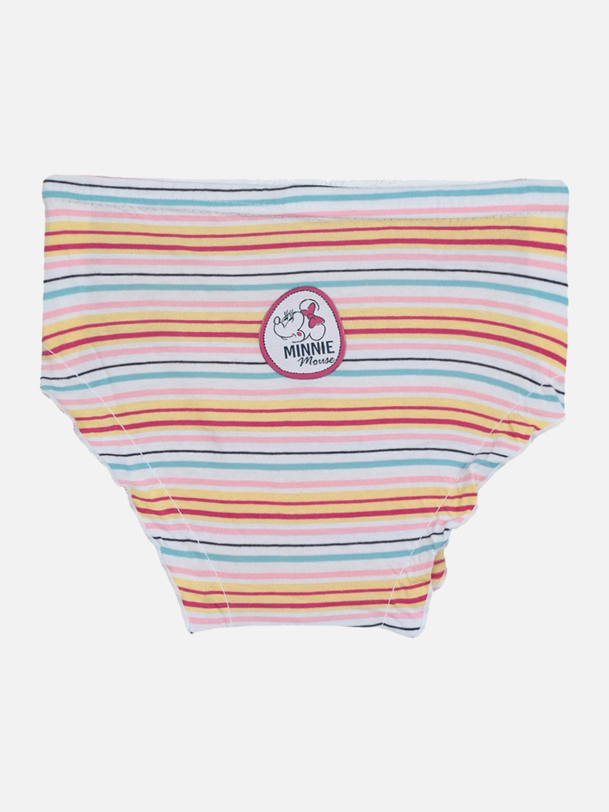 Baby Girls Minnie & Friends Innerwear Panty Cotton Solid with Inner Elastic for Everyday Comfort - Pack of 4