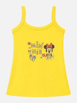 Baby Girls Minnie & Friends 100% Cotton Round Neck Sleeveless Camisole for Everyday Innerwear - Pack of 5