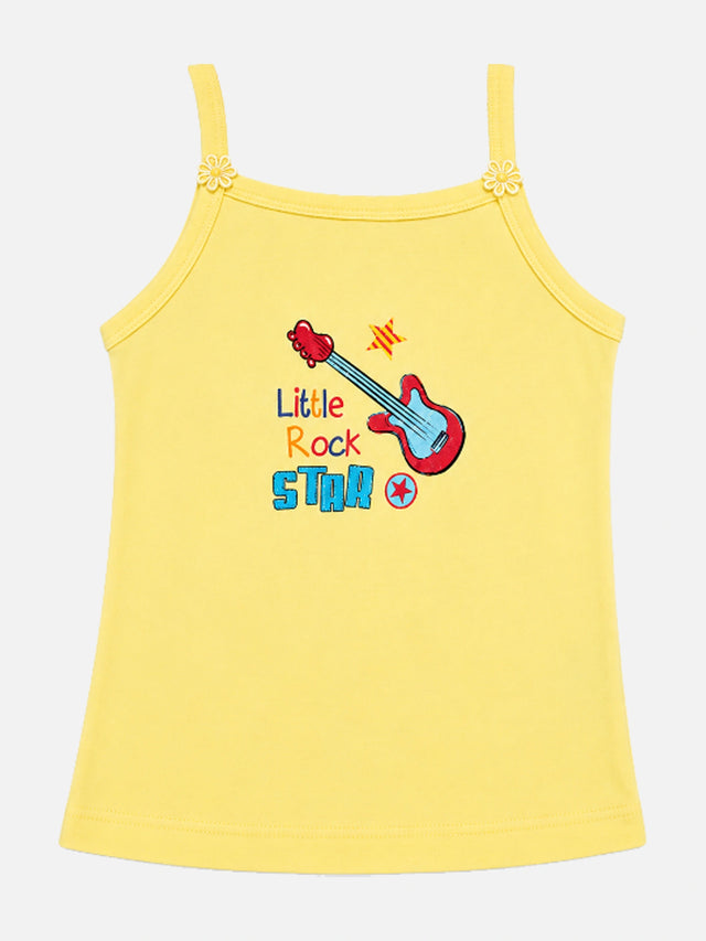 Girls Sleeveless Vest Camisole Design for Comfortable Everyday Innerwear Essentials and Regular Use - Pack of 6
