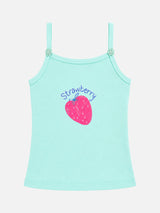 Girls 100% Cotton Printed Vest with Dori Neck and Sleeveless Regular Fit for Innerwear Comfort - Pack of 4