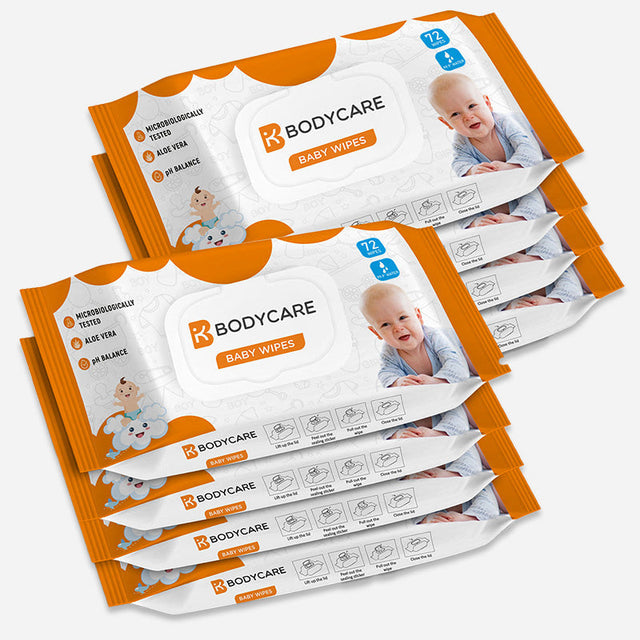 Unisex Wet Wipes Pack of 8 - Bodycare