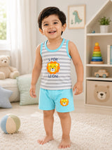 Unisex Baby 100% Cotton Top and Bottom Set for Everyday Comfort, Easy Dressing and Regular Use - Pack of 2