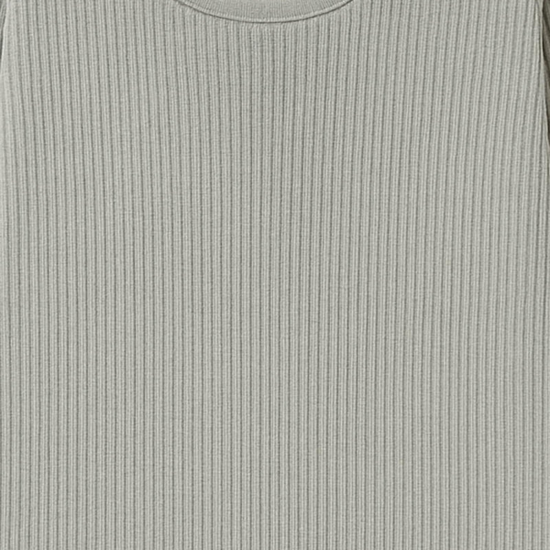 Quilt Antibacterial Unisex Thermal Tops Round Neck Full Sleeves Pack Of 2