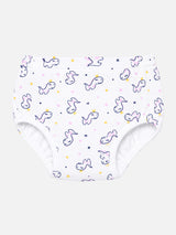 Baby Girls 100% Cotton Panty with Inner Elastic, Soft Breathable Fabric and Everyday Innerwear Comfort - Pack of 3