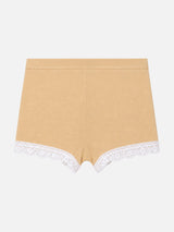 Girls Cotton Spandex Boyshorts with Inner Elastic Waistband and Stretch Comfort for Everyday Innerwear - Pack of 2