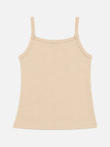 Girls 100% Cotton Printed Sleeveless Vest with Dori Neck for Everyday Innerwear Comfort and Regular Use - Pack of 4