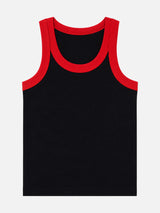 Boys Cotton Rib Round Neck Sleeveless Innerwear Vest for Everyday Comfort and Regular Use - Pack of 4