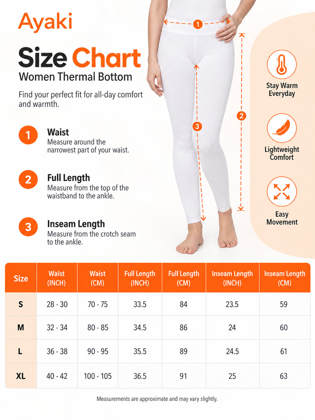 Women Extra Soft Thermal Bottom for Winter Layering, Comfortable Coverage and Cold Weather Essentials - Pack of 1