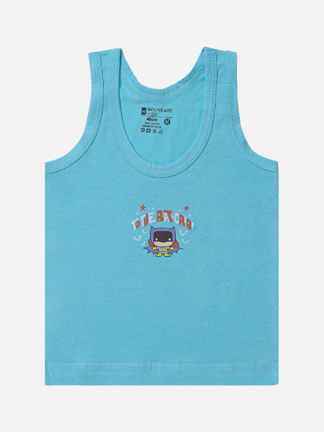 Unisex Baby 100% Cotton Sleeveless Vest with Round Neck, Cute Prints and Breathable Innerwear Comfort - Pack of 3