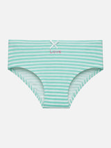 Girls Innerwear Panty Cotton Spandex Full Coverage Brief with Inner Elastic for Everyday Comfort - Pack of 3