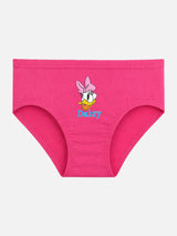 Girls Minnie & Friends 100% Cotton Panty with Inner Elastic for Skin Friendly Everyday Innerwear - Pack of 3