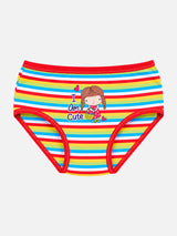Girls 100% Cotton Innerwear Panty for Everyday Comfort, Gentle Fit and Kids Wardrobe Essentials - Pack of 3