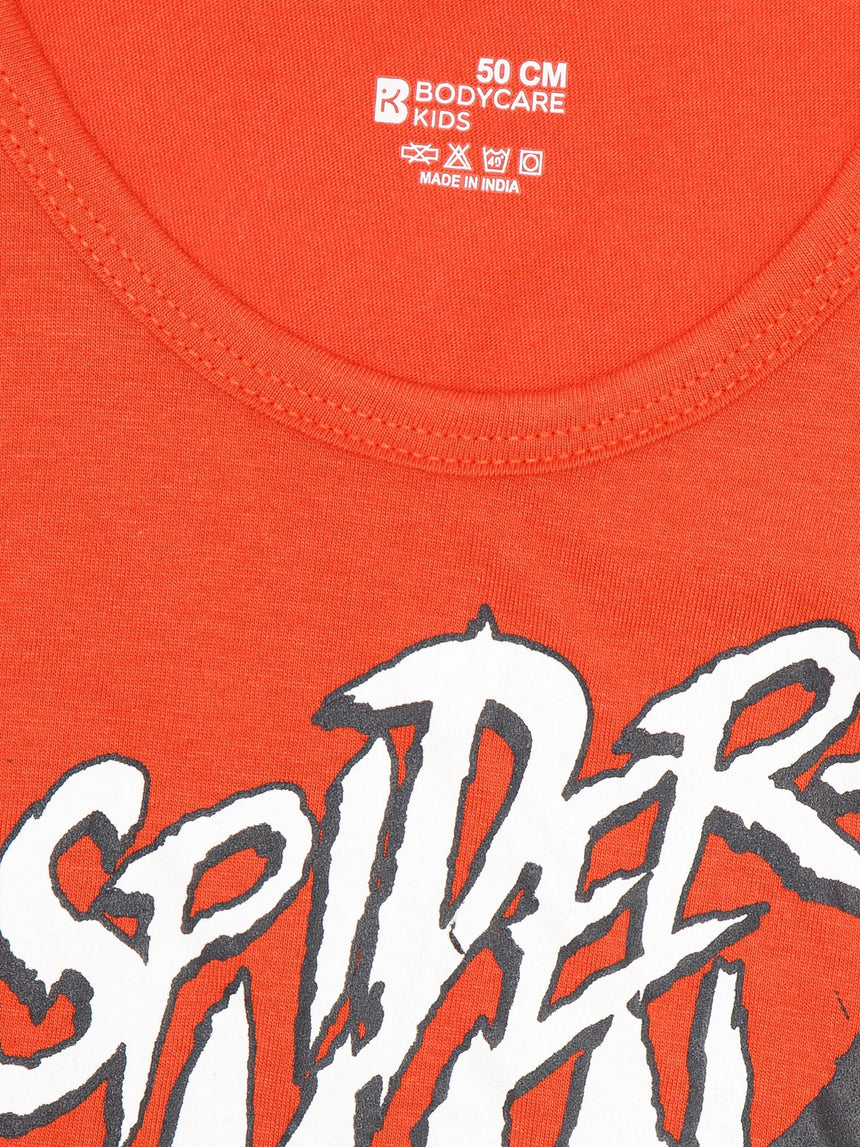 Boys Spider-Man Vest Round Neck Sleeveless Pack of 3