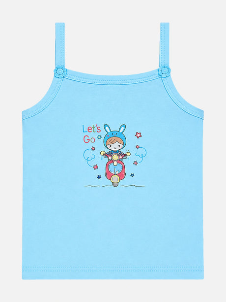 Girls Vest Dori Neck Sleeveless Pack of 4