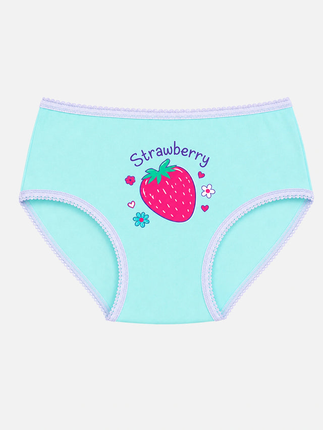Baby Girls Cotton Printed Panty with Top Elastic Waistband for Comfortable Innerwear Essentials - Pack of 6